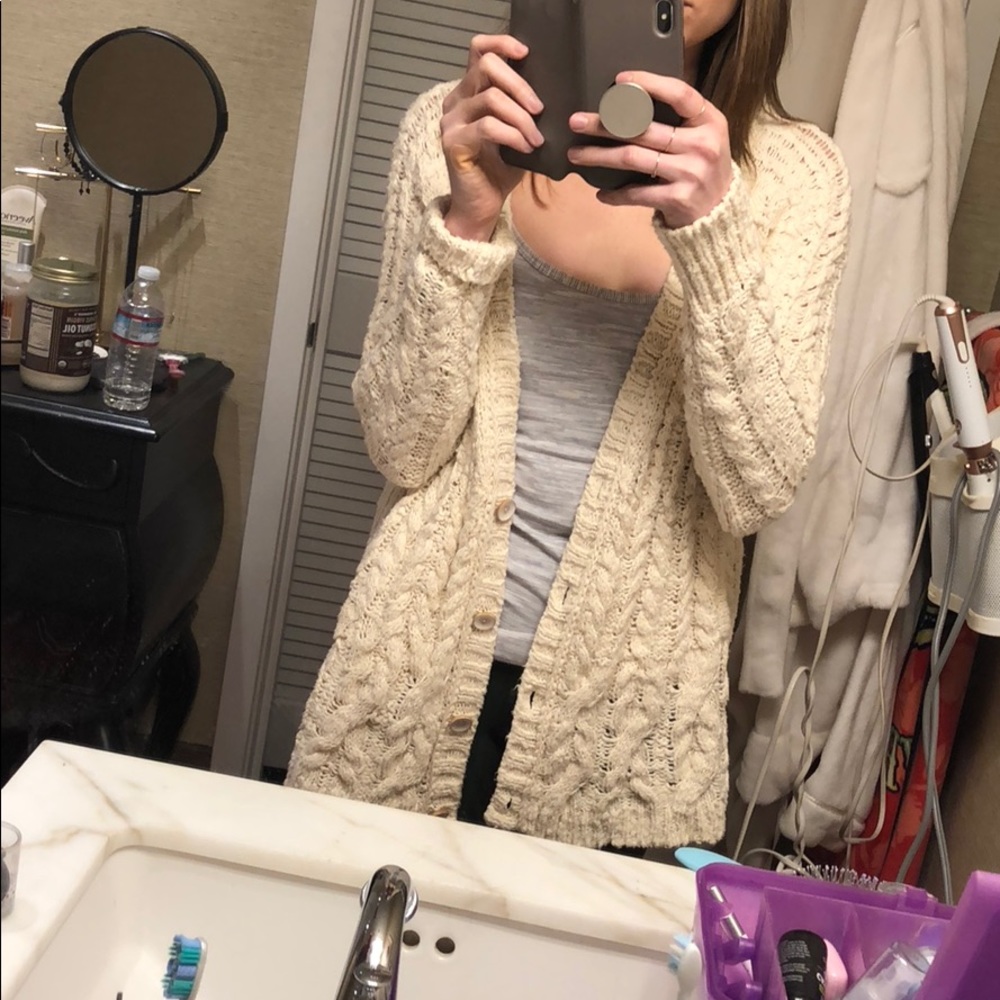 Free people knit swing chunky cardigan